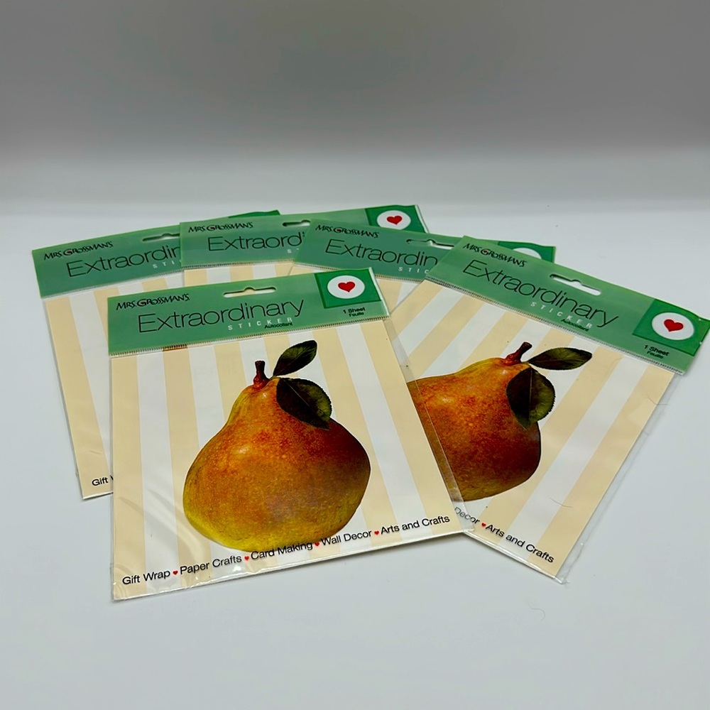 Mrs Grossmans Extraordinary Pear 6″×6″ Sticker
